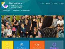 Tablet Screenshot of gymum.cz
